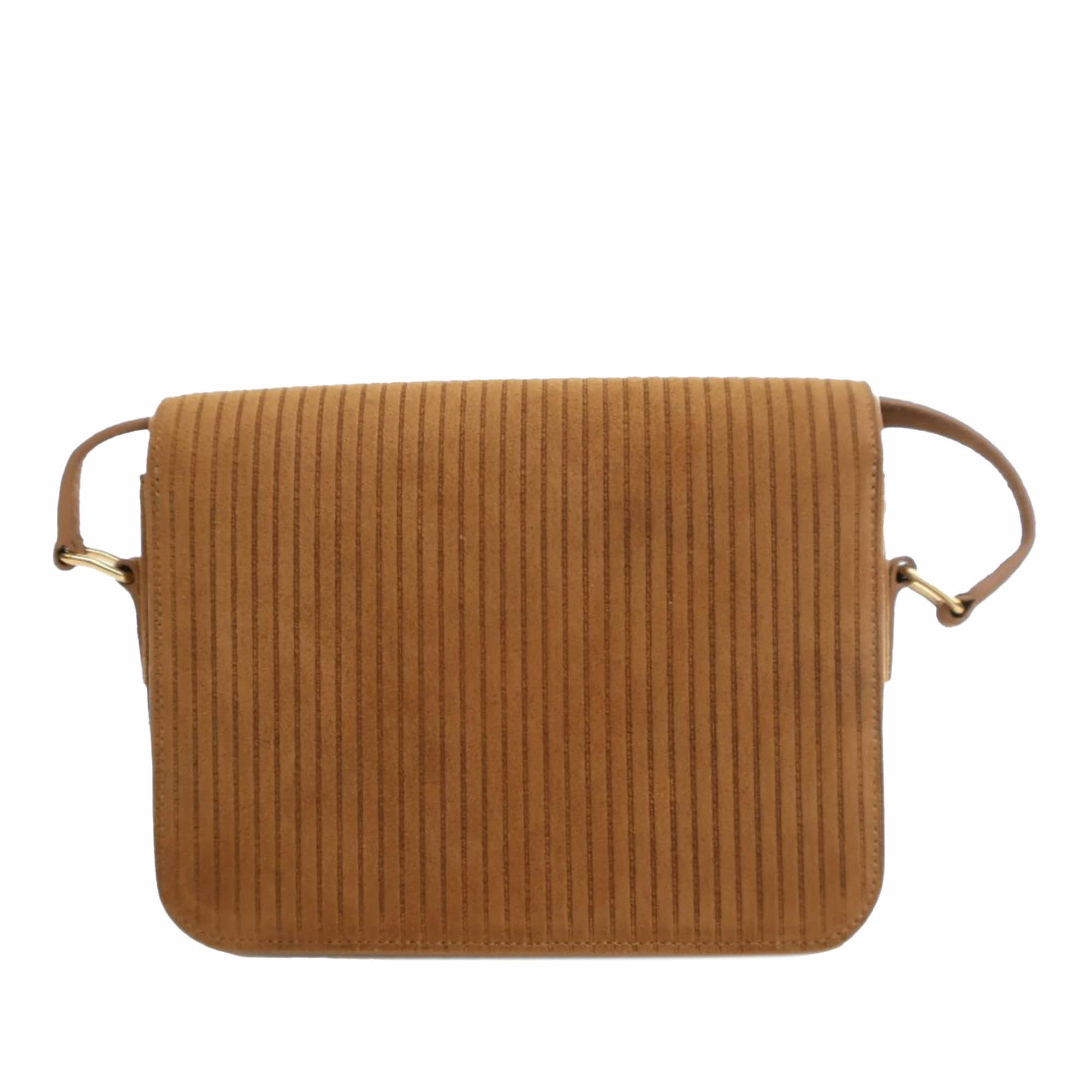 Celine Teen Striped Suede Triomphe Crossbody - 3