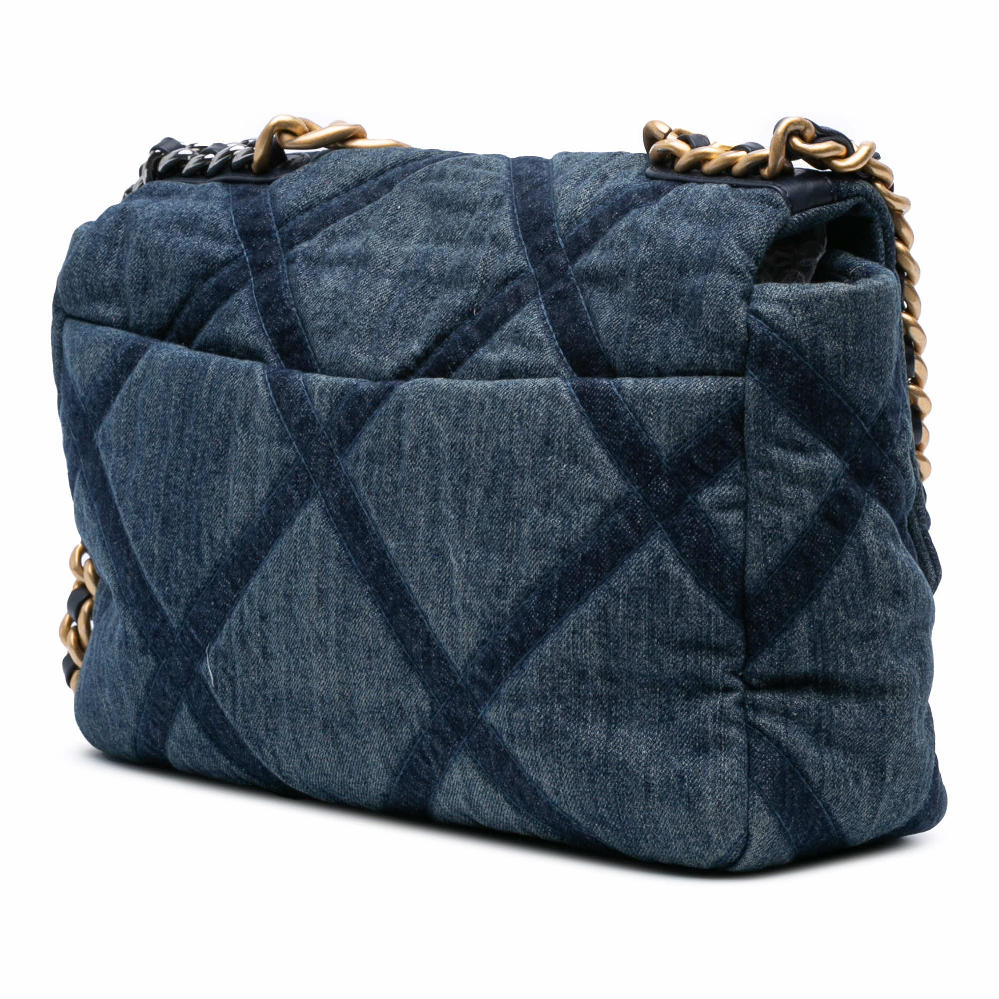 Chanel Large Denim 19 Flap - Back view