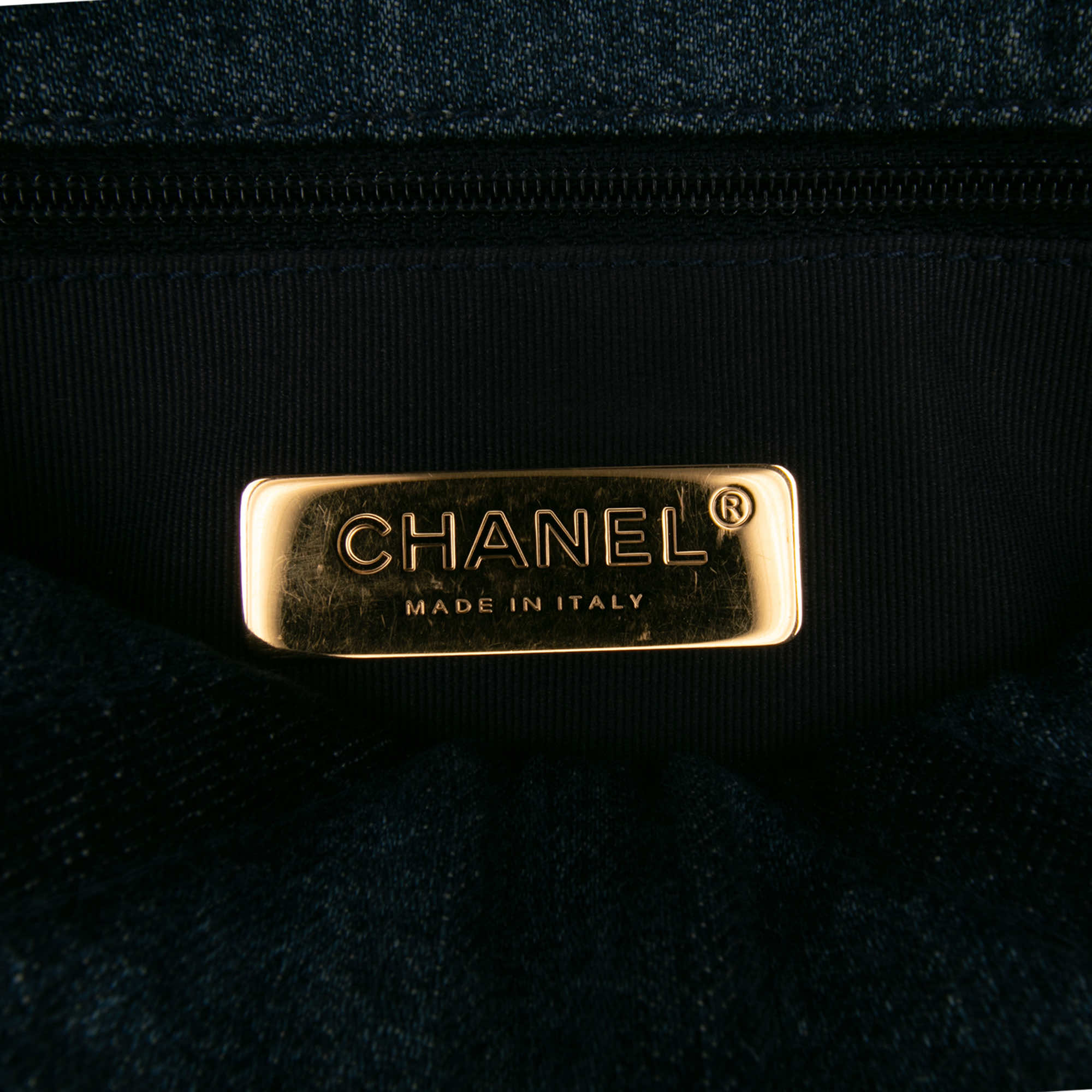 Chanel Large Denim 19 Flap - Side view