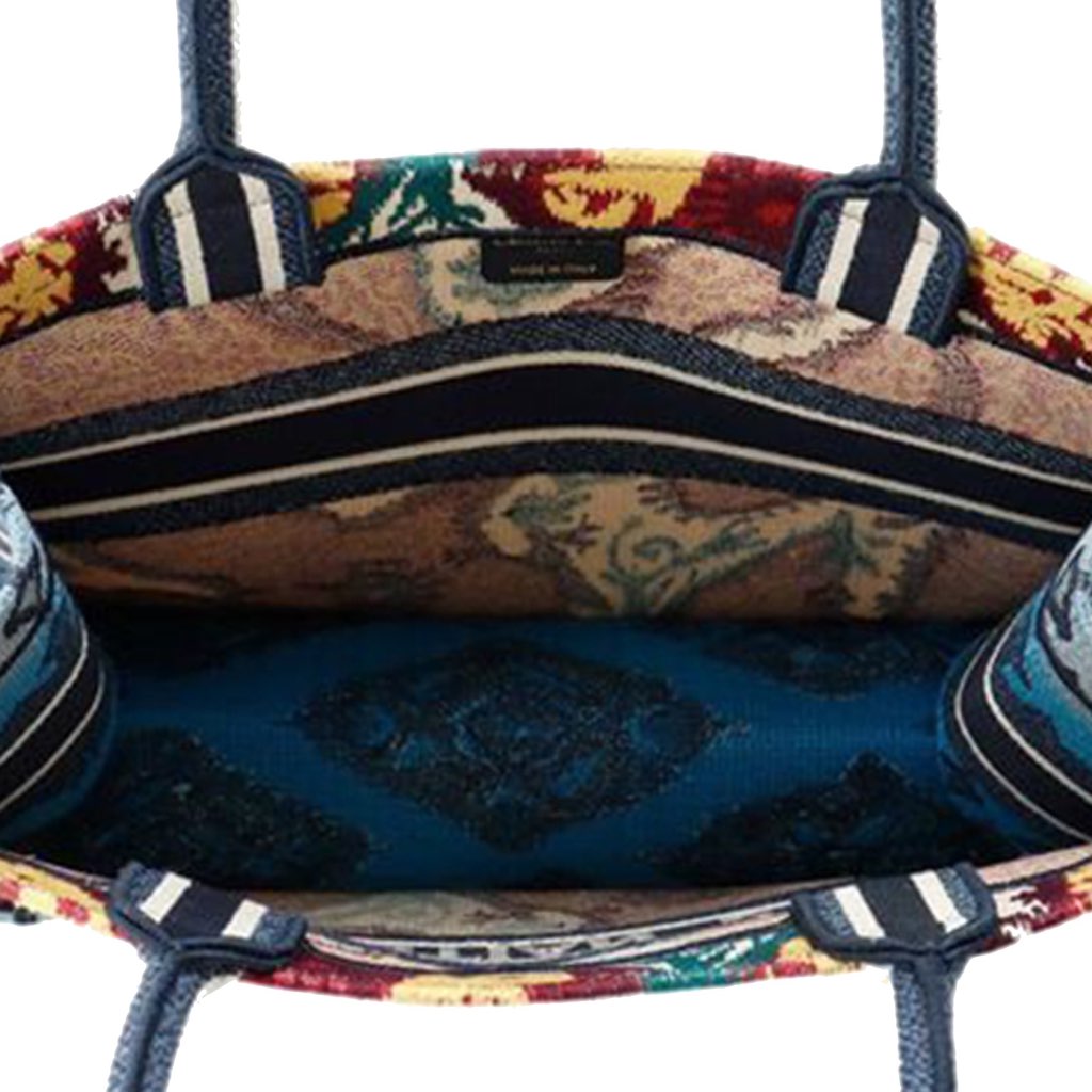 Dior Medium Canvas Embroidered Paisley Book Tote - 4