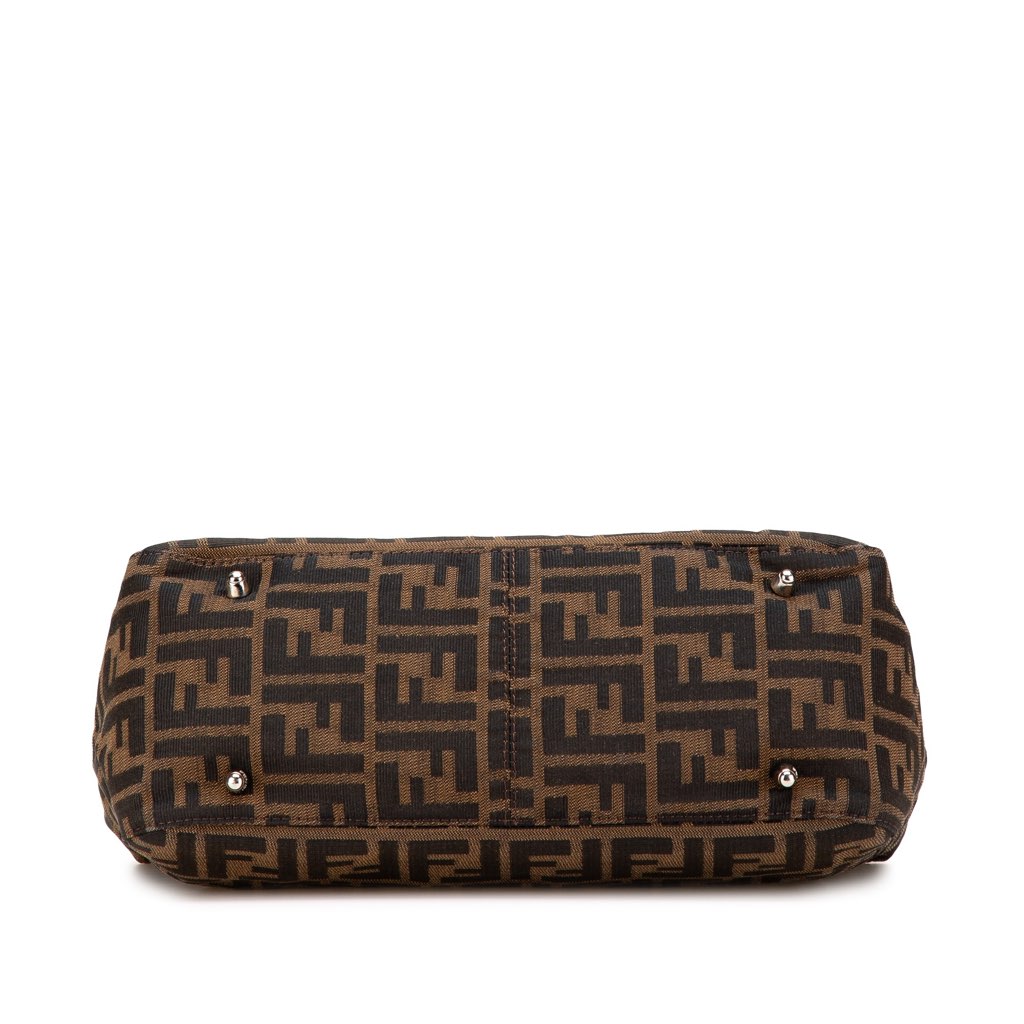 Fendi Small Zucca Canvas Twins Tote - Image 6