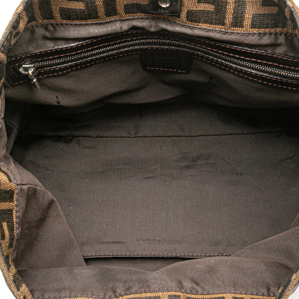 Fendi Small Zucca Canvas Twins Tote - 4
