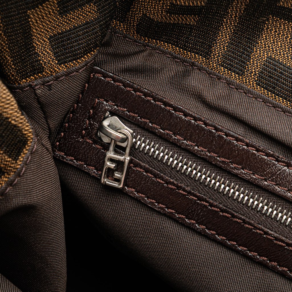Fendi Small Zucca Canvas Twins Tote - Detail 2