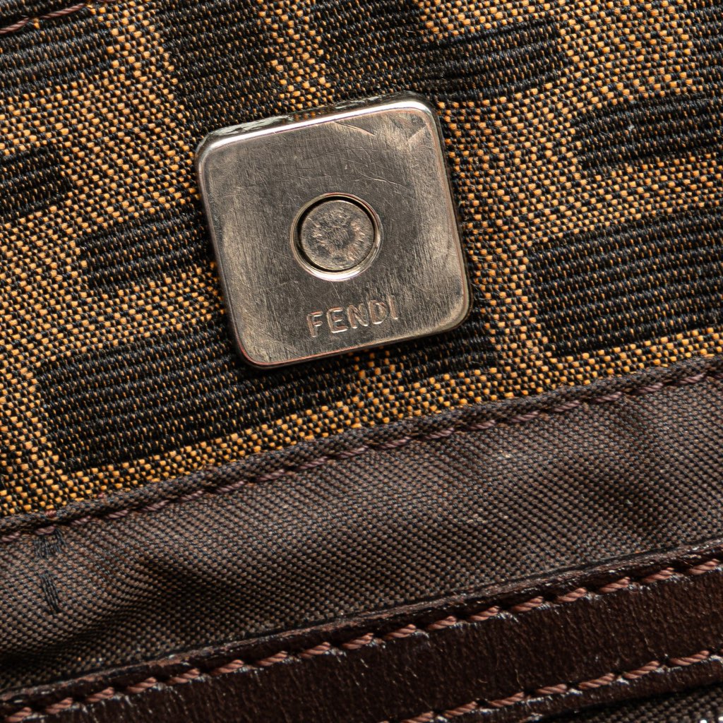 Fendi Small Zucca Canvas Twins Tote - Image 10