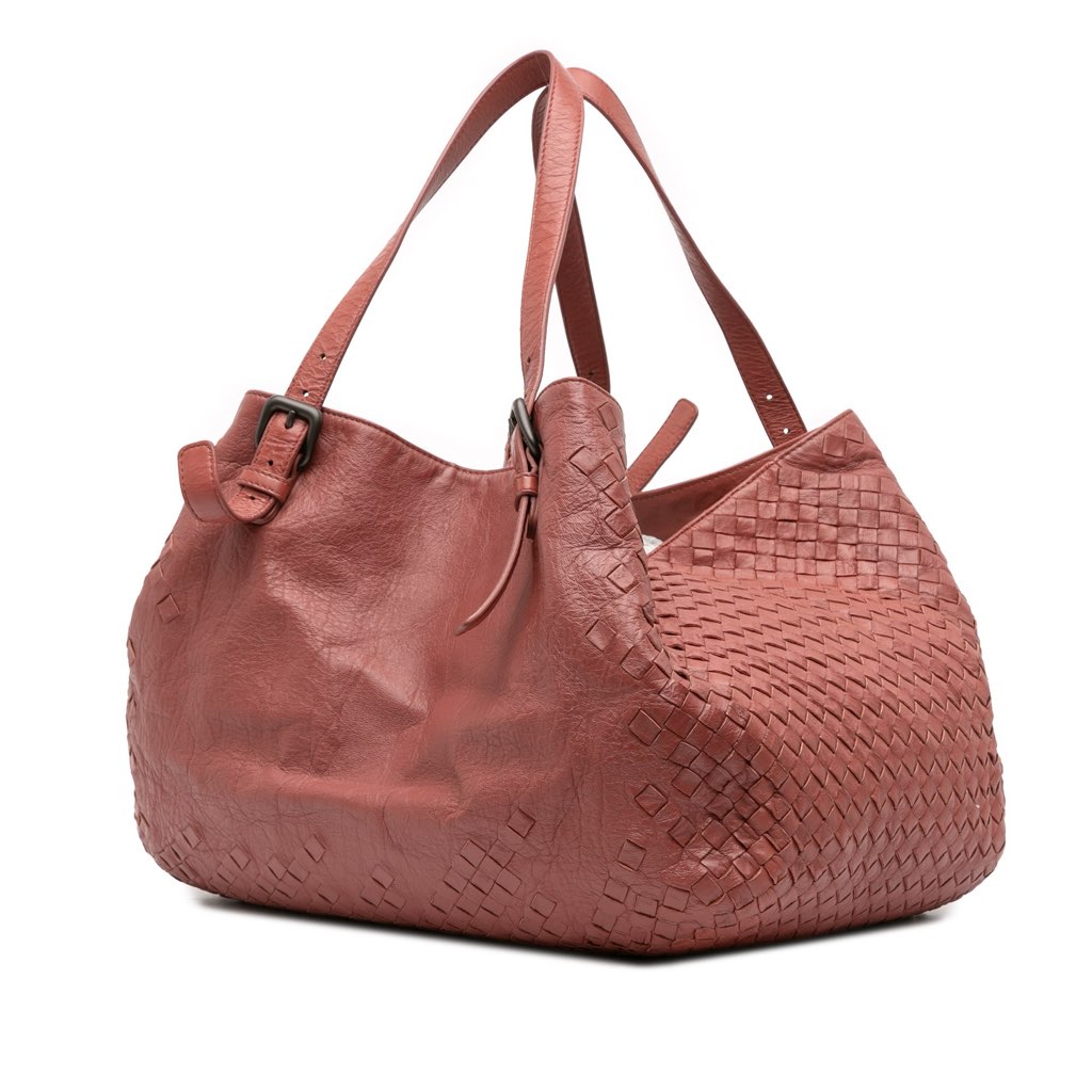 Bottega Veneta Large Intrecciato Trimmed Nappa Cesta Tote - Back view