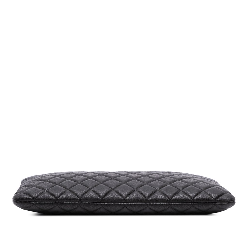 Chanel Large Quilted Caviar O Case Clutch - 3