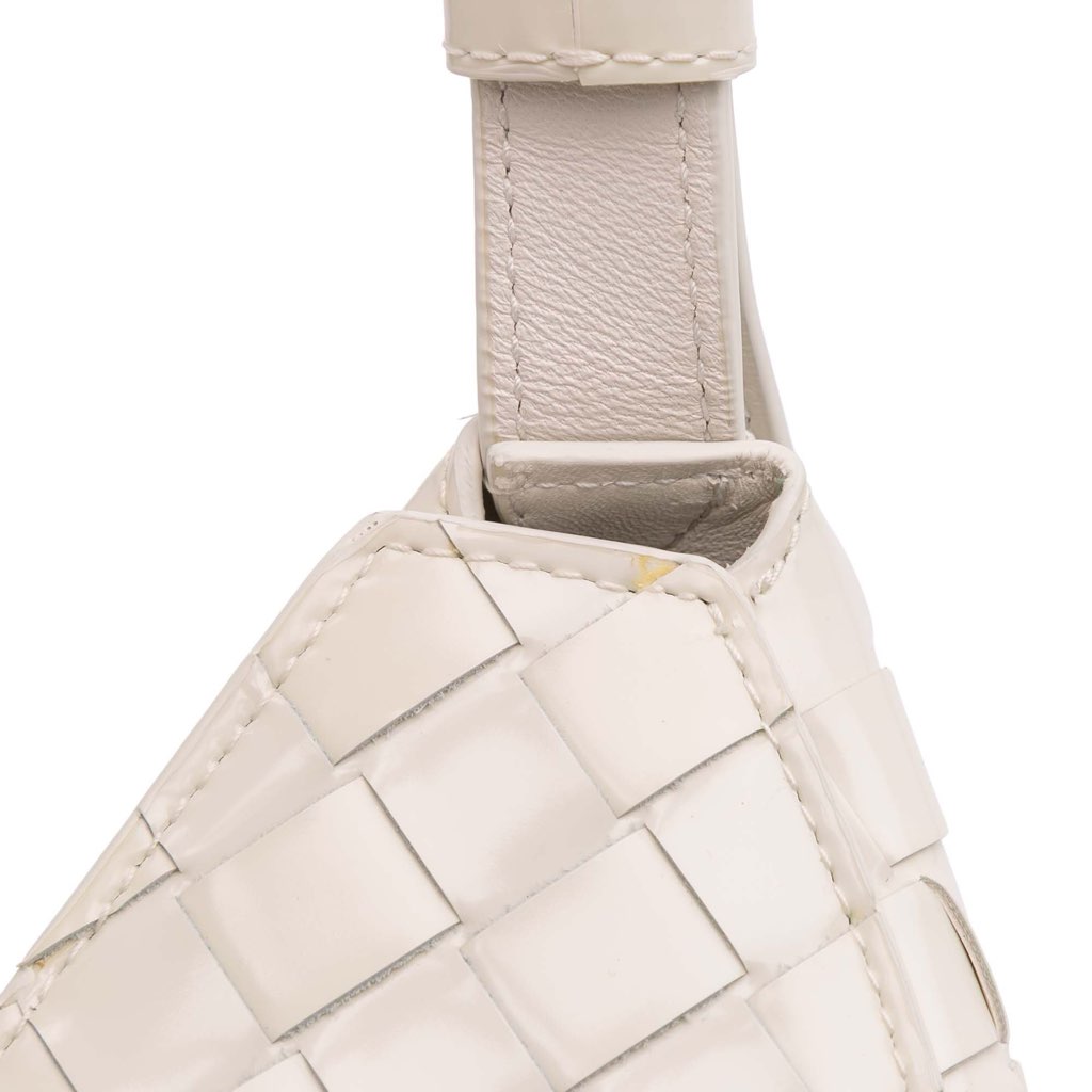 Bottega Veneta Brushed Calfskin Intrecciato Cradle Fold Over Shoulder Bag - Image 11