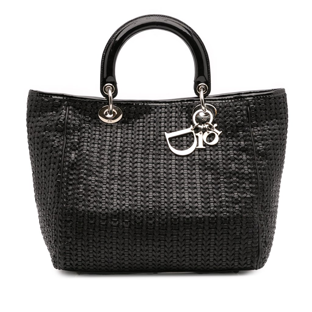 Dior Medium Woven Leather Soft Lady Dior
