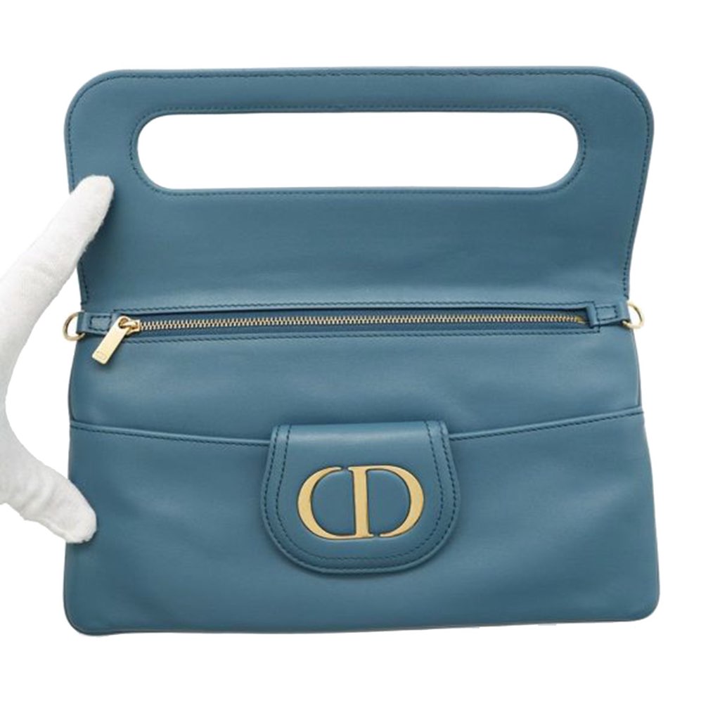 Dior Medium Calfskin DiorDouble Chain Bag - Side view