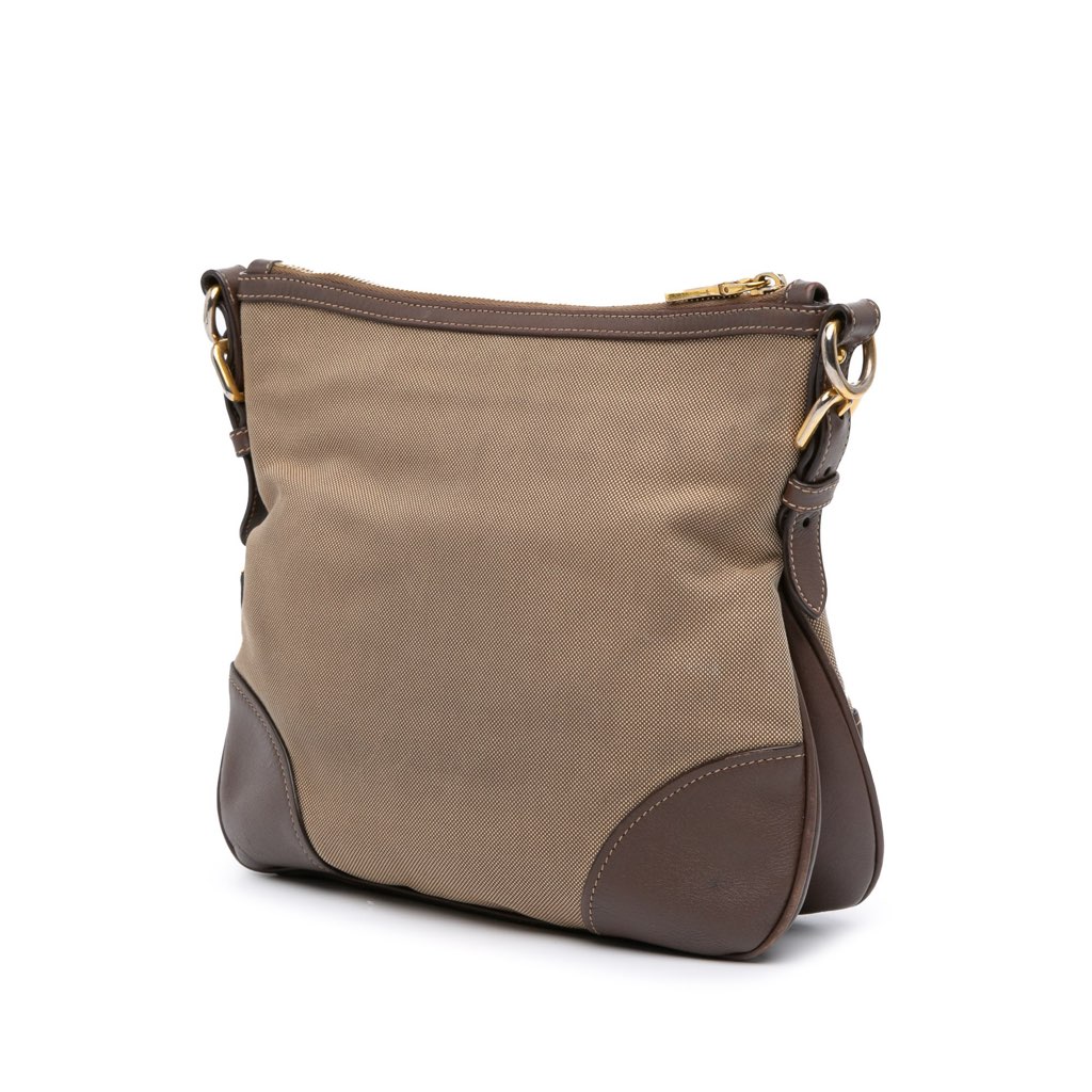 Prada Canvas Canapa Logo Crossbody - Back view