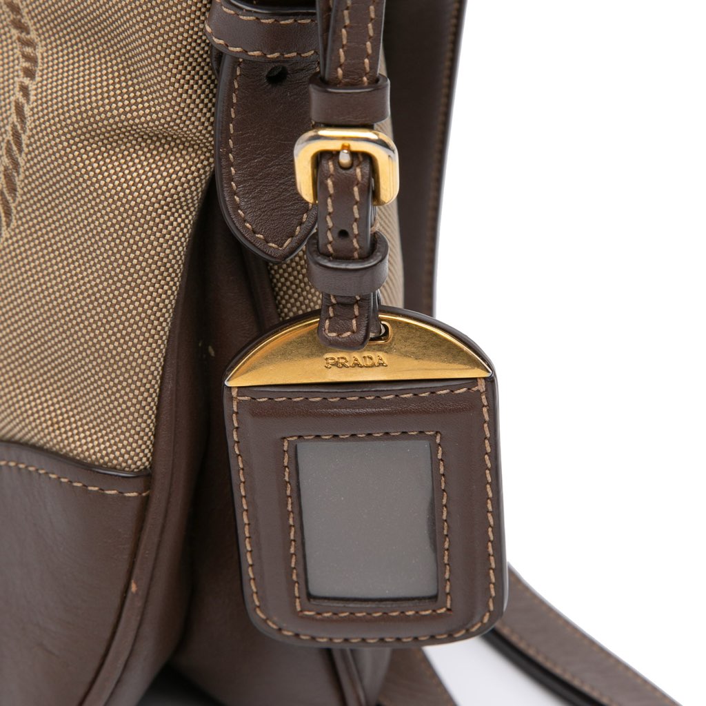Prada Canvas Canapa Logo Crossbody - Image 10