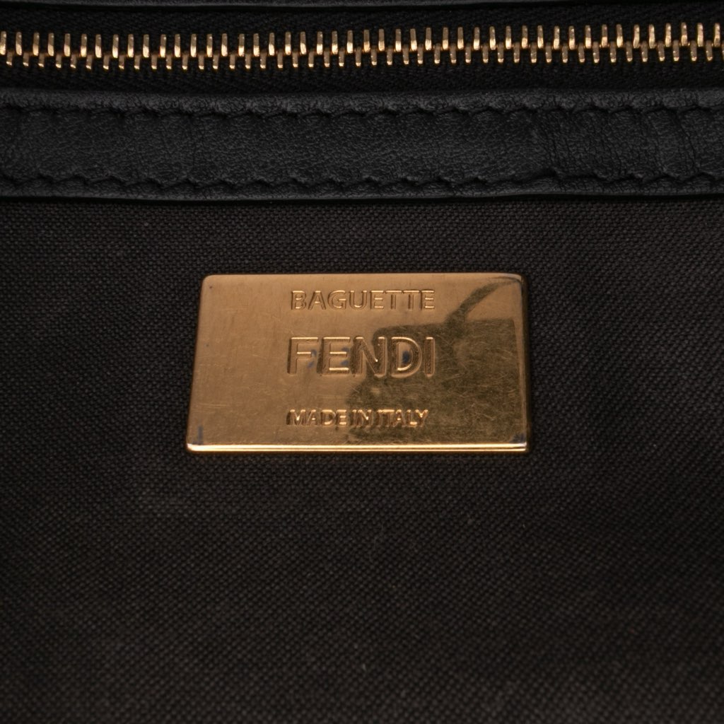 Fendi Medium Zucca Shearling Baguette Satchel - 5