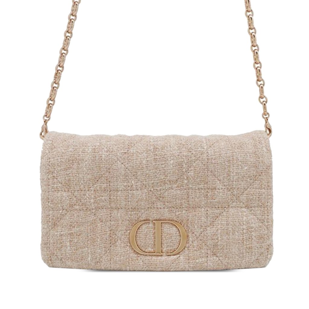 Dior Small Tweed Macrocannage Caro Bag