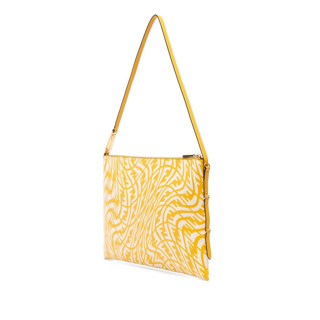 Fendi Sarah Coleman Zucca Coated Canvas Vertigo Shoulder Bag - 2