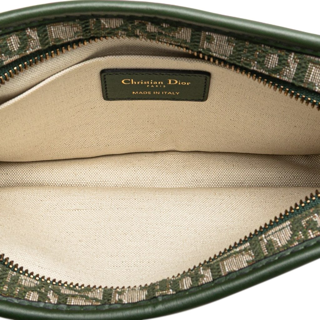 Dior Oblique Canvas Diorquake Clutch - 4