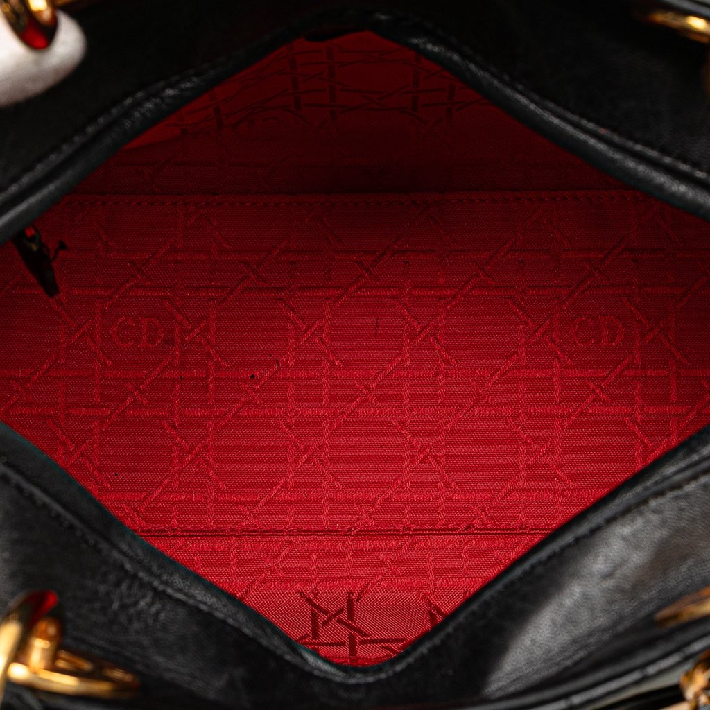 Dior Medium Lambskin Cannage Lady Dior - 4