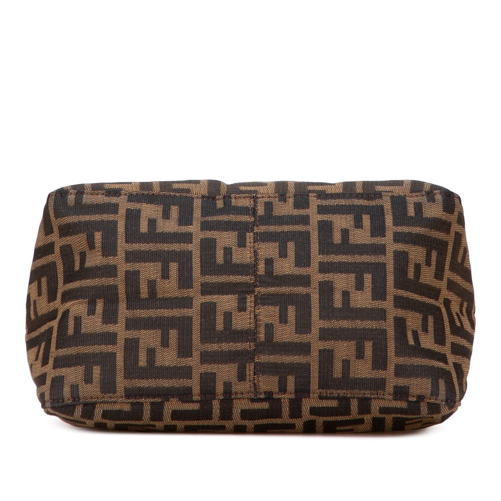 Fendi Zucca Canvas Double Flap Shoulder Bag - 3