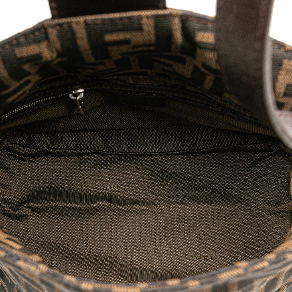 Fendi Zucca Canvas Double Flap Shoulder Bag - 4