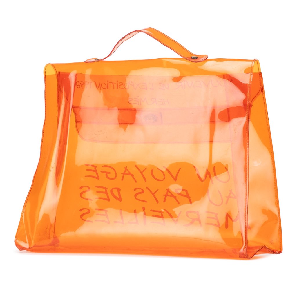 Hermès Vinyl Souvenir De L Exposition Kelly Handbag - 2