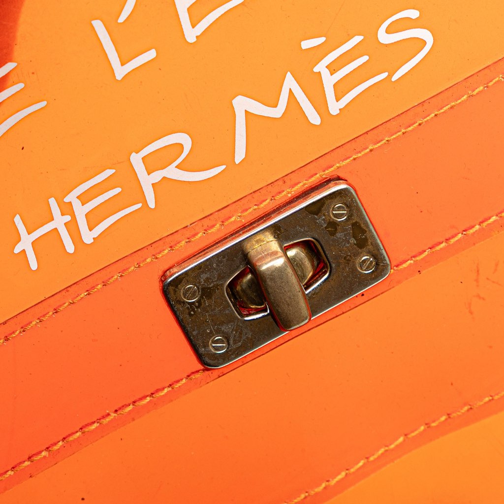 Hermès Vinyl Souvenir De L Exposition Kelly Handbag - 5