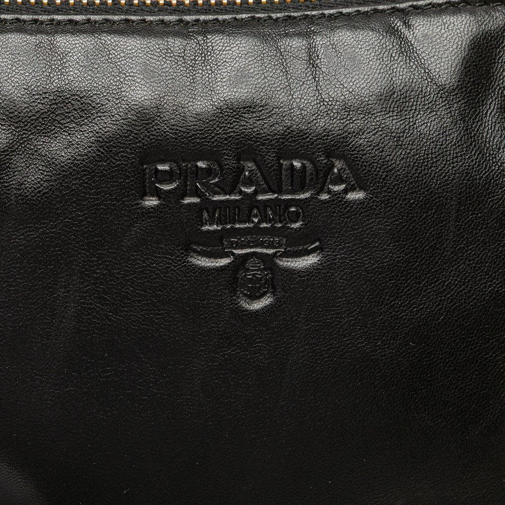 Prada Tessuto Trimmed Nappa Chain Crossbody - 5