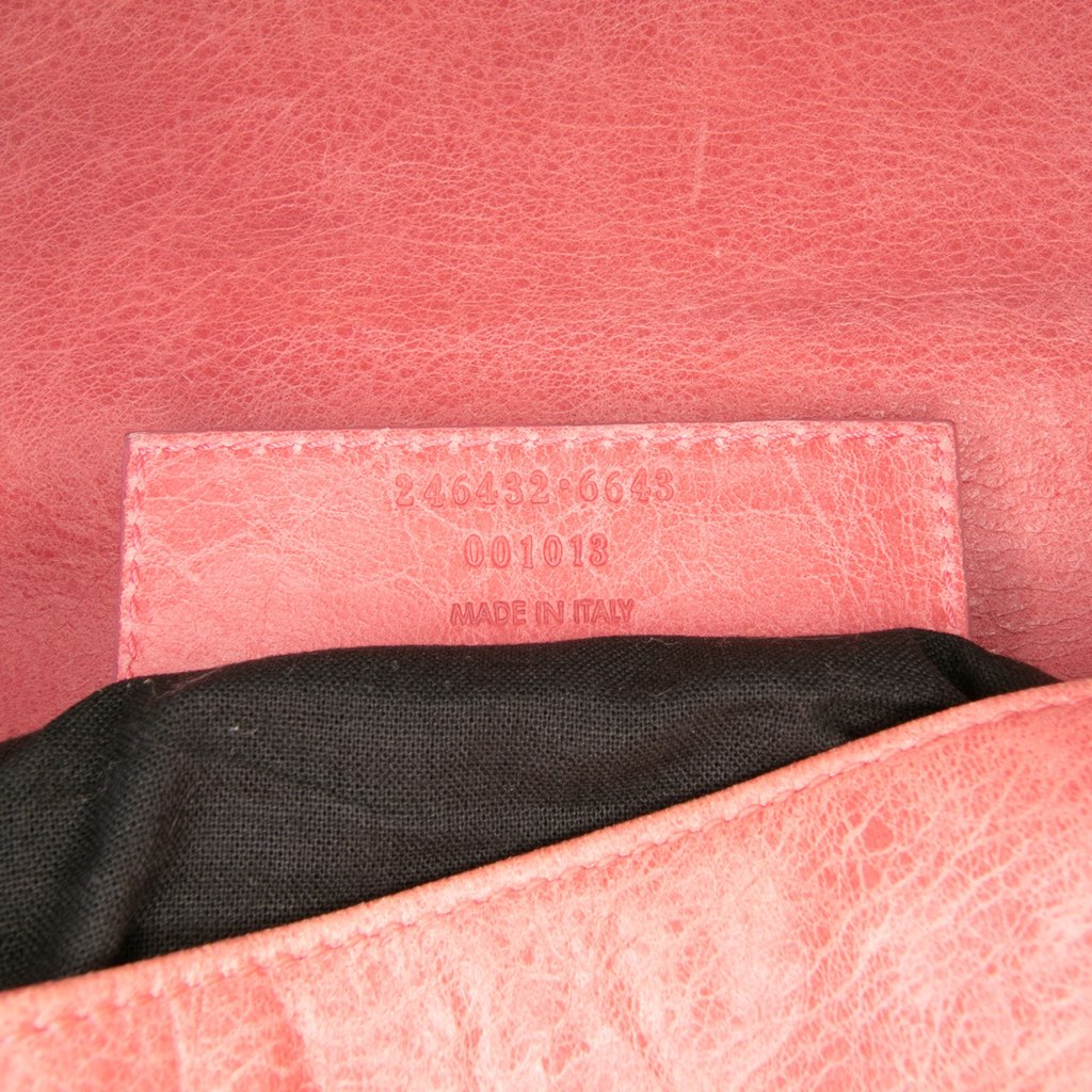 Balenciaga Lambskin Motocross Classic Folk Messenger Bag - 5