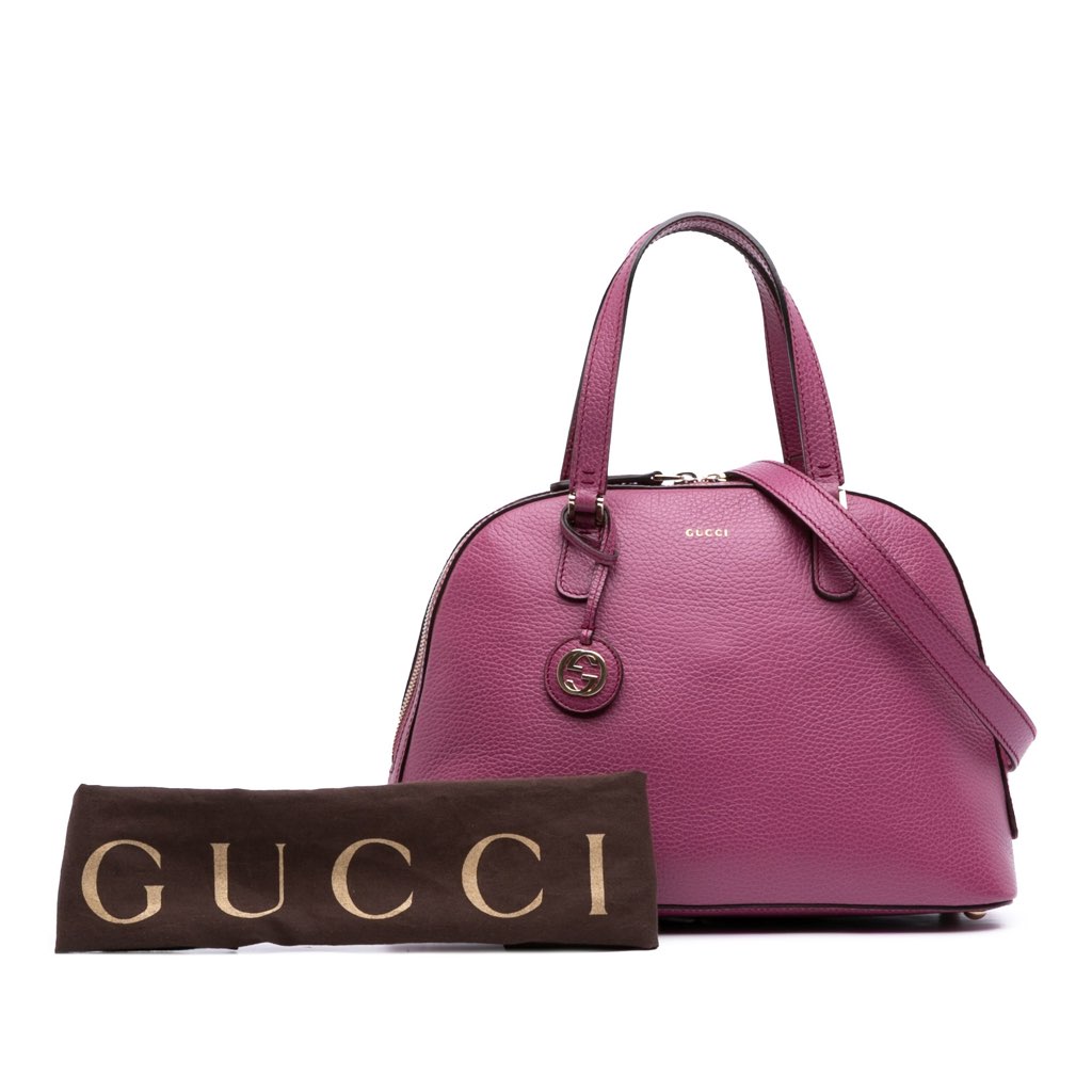 Gucci Dollar Calfskin Lady Dome Satchel - Image 15