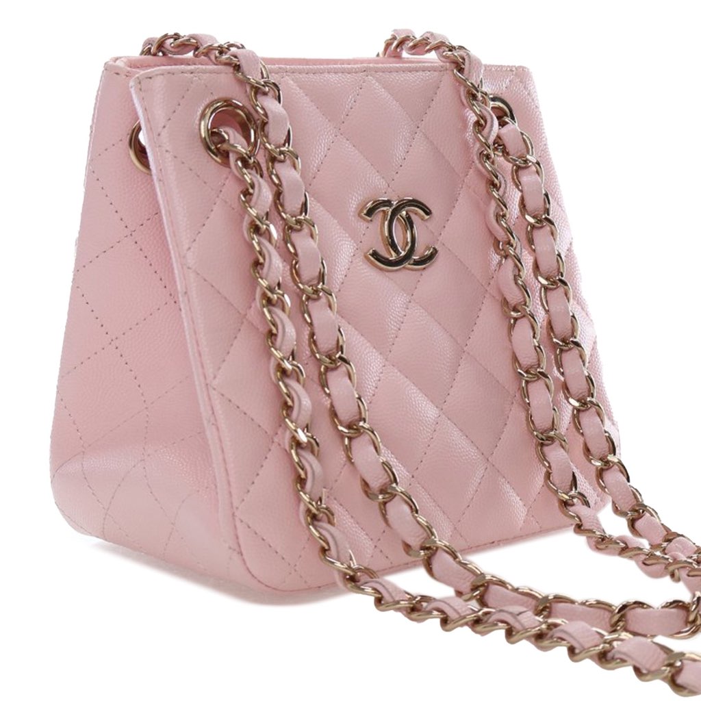 Chanel Mini Quilted Caviar Bucket Bag - 2