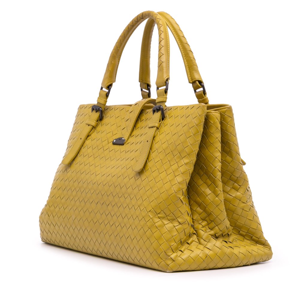 Bottega Veneta Medium Nappa Intrecciato Roma Tote - Back view