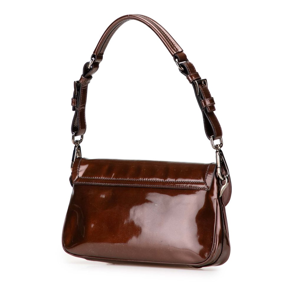 Prada Patent Tassel Shoulder Bag - 2