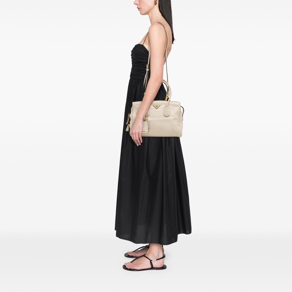 Prada Vitello Daino Zip Top Satchel - Image 13