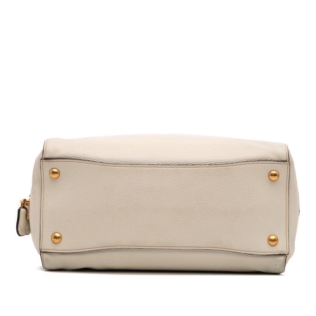 Prada Vitello Daino Zip Top Satchel - Image 6