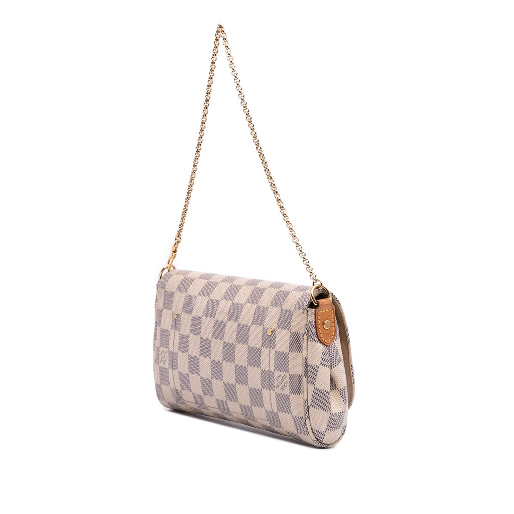 Louis Vuitton Damier Azur Favorite PM - Back view