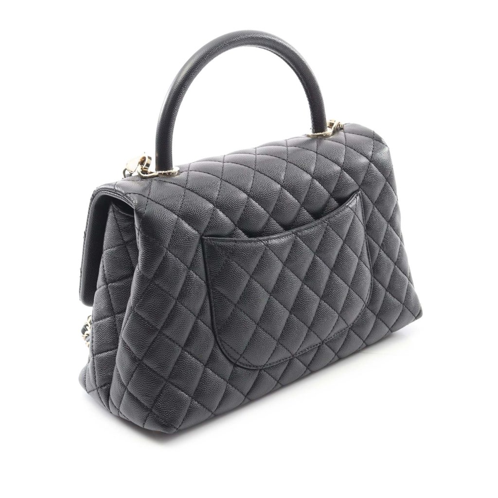 Chanel Small Caviar Coco Top Handle Bag - 2