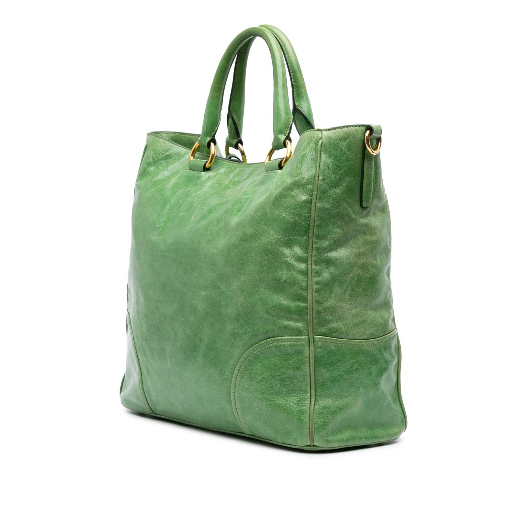 Prada Vitello Shine Satchel - 2