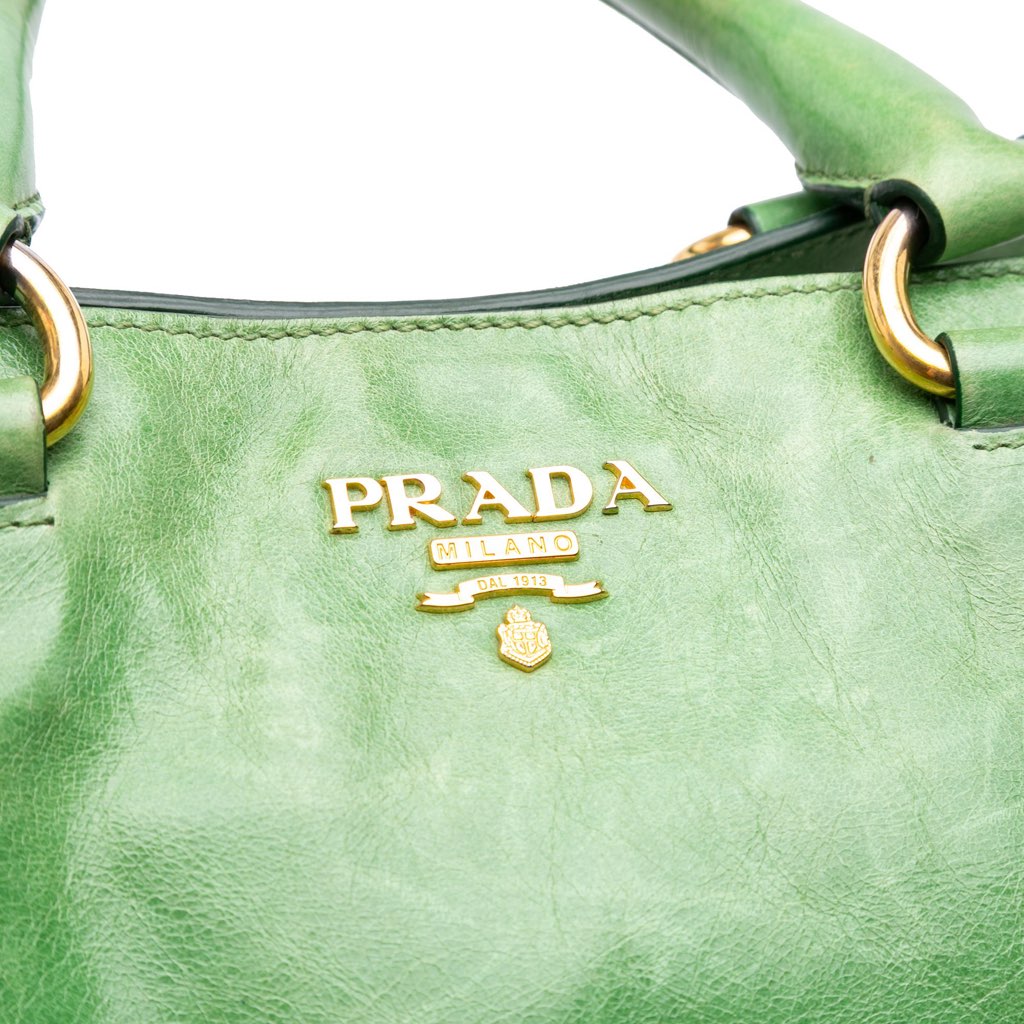 Prada Vitello Shine Satchel - 5