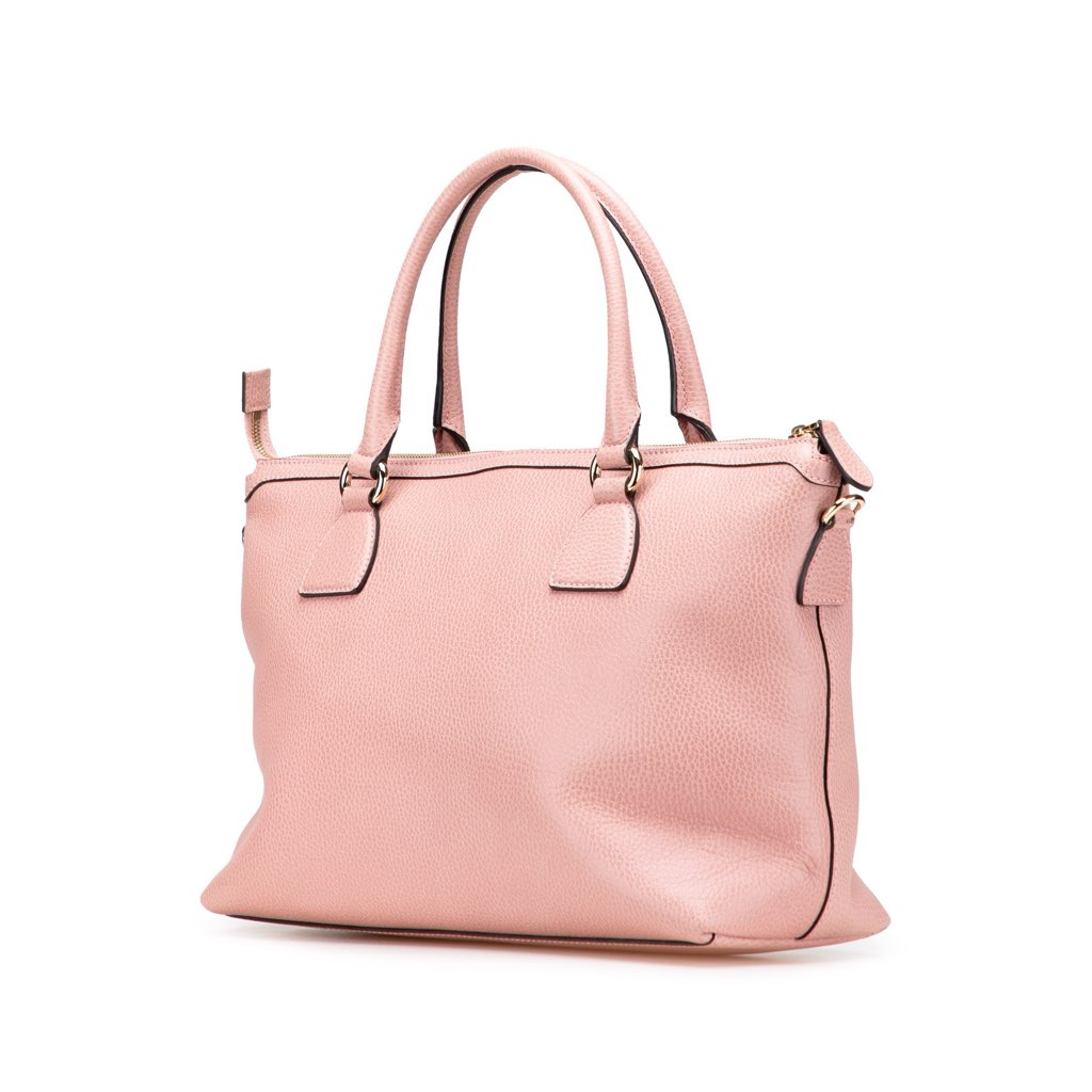 Gucci Dollar Calfskin GG Charm Satchel - Back view