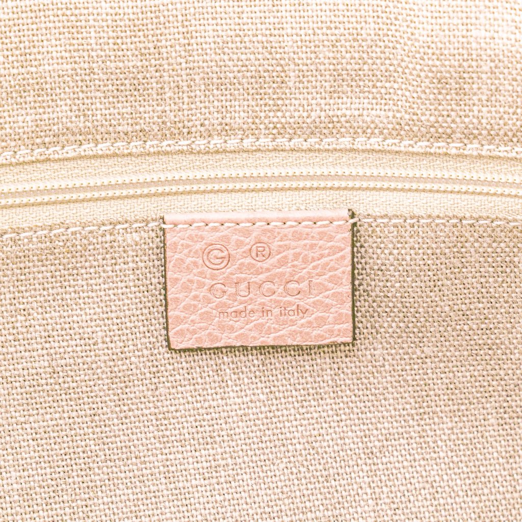 Gucci Dollar Calfskin GG Charm Satchel - Side view