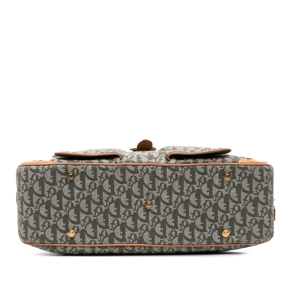 Dior Diorissimo Canvas Double Saddle Bowler Bag - 3