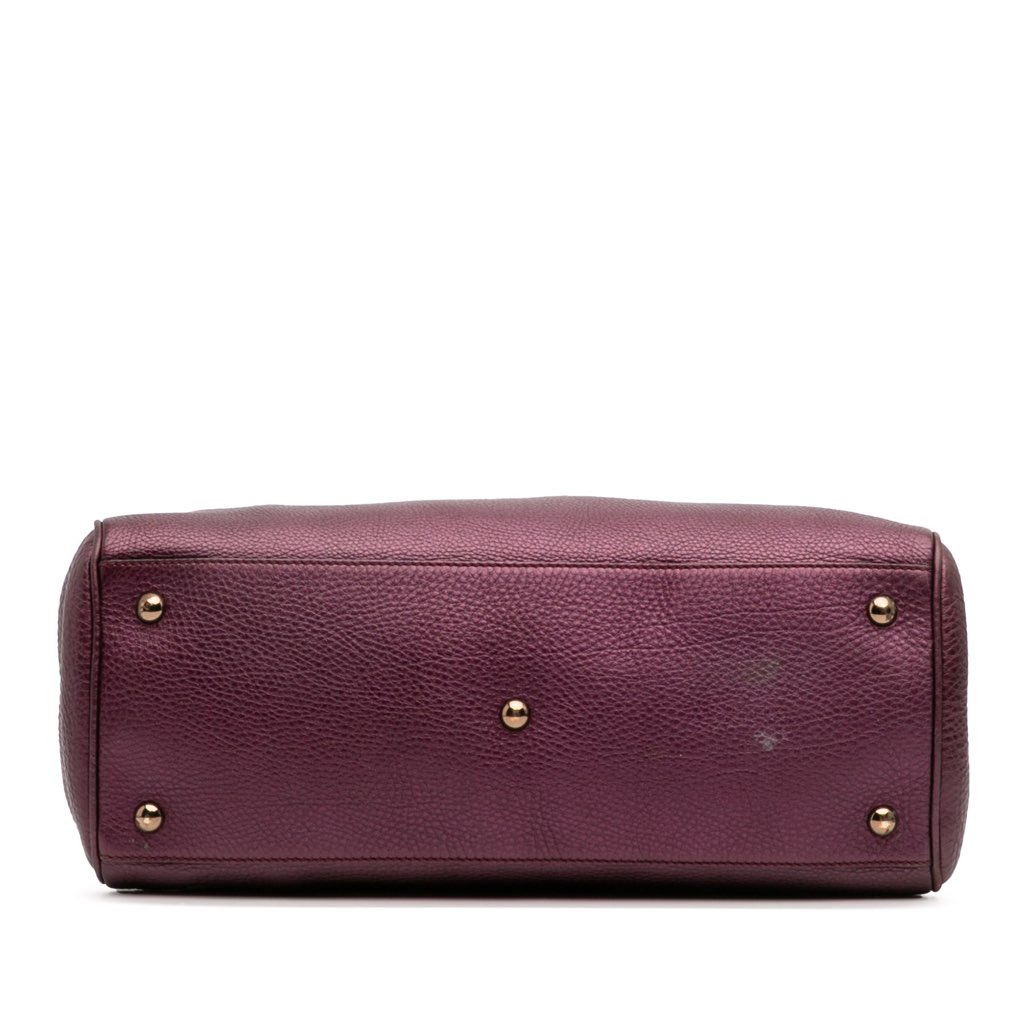 Gucci Medium Calfskin Bamboo Shopper Satchel - 3