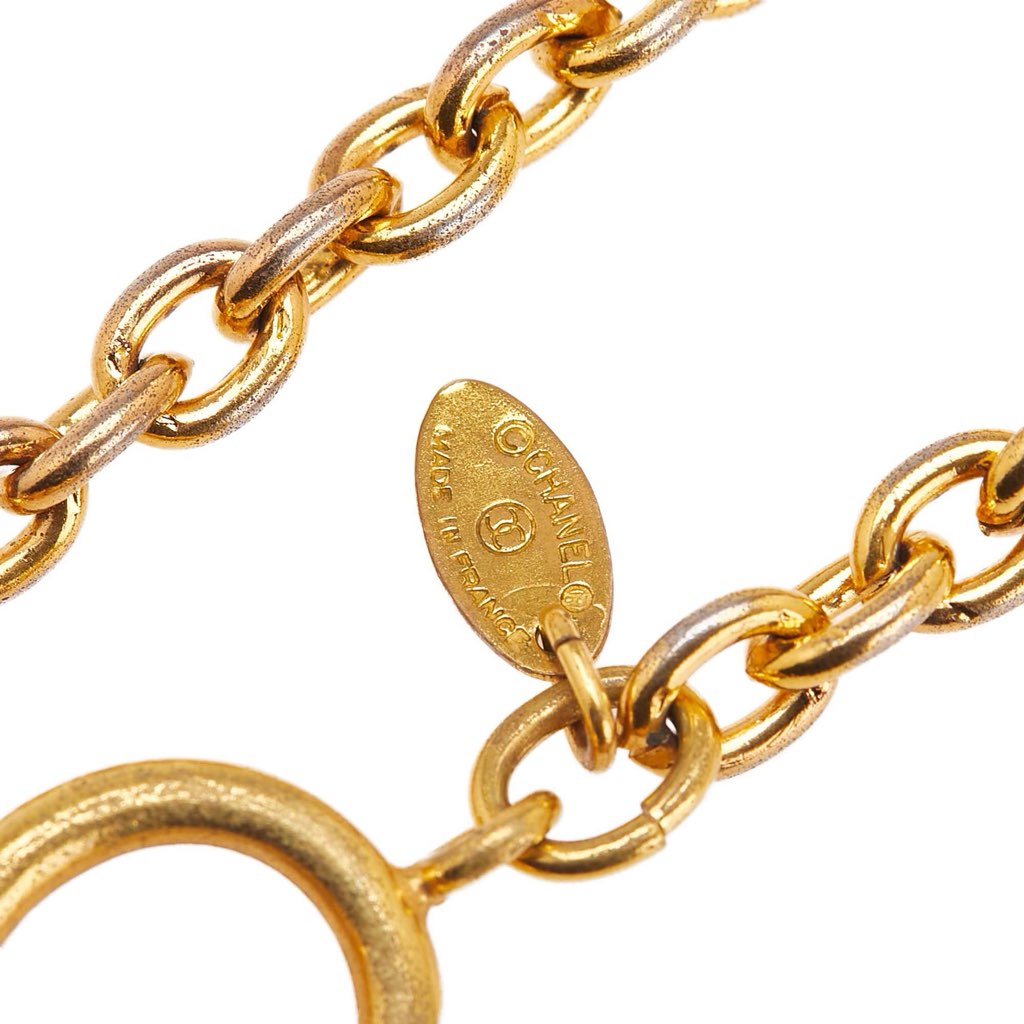 Chanel Gold Plated Leo Lion Sun Medallion Necklace - 4