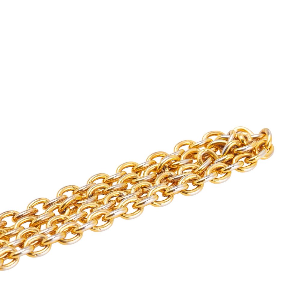 Chanel Gold Plated Leo Lion Sun Medallion Necklace - Side view
