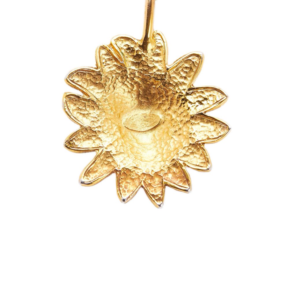 Chanel Gold Plated Leo Lion Sun Medallion Necklace - Detail 1