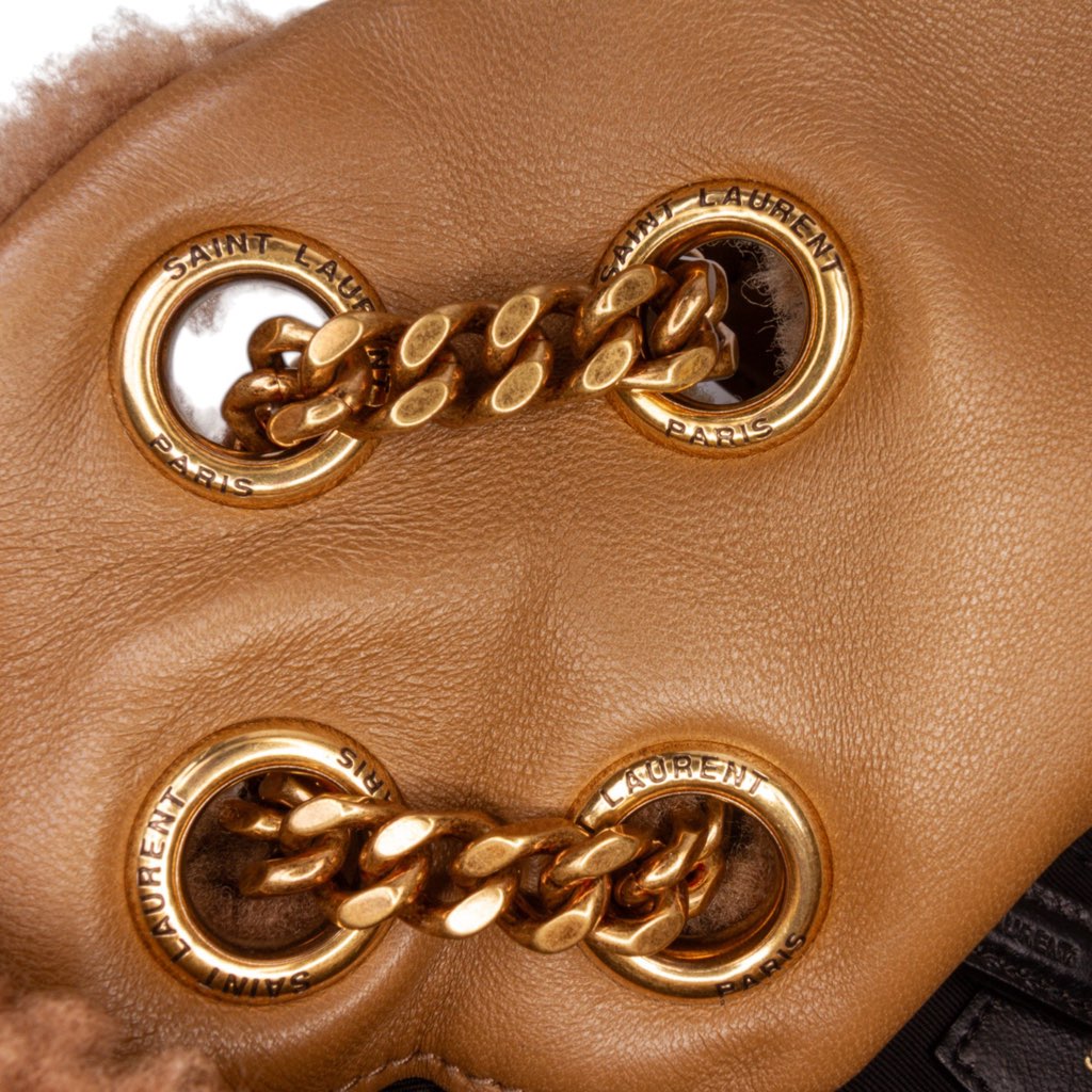 Saint Laurent Small Shearling Loulou Puffer Shoulder Bag - Image 12