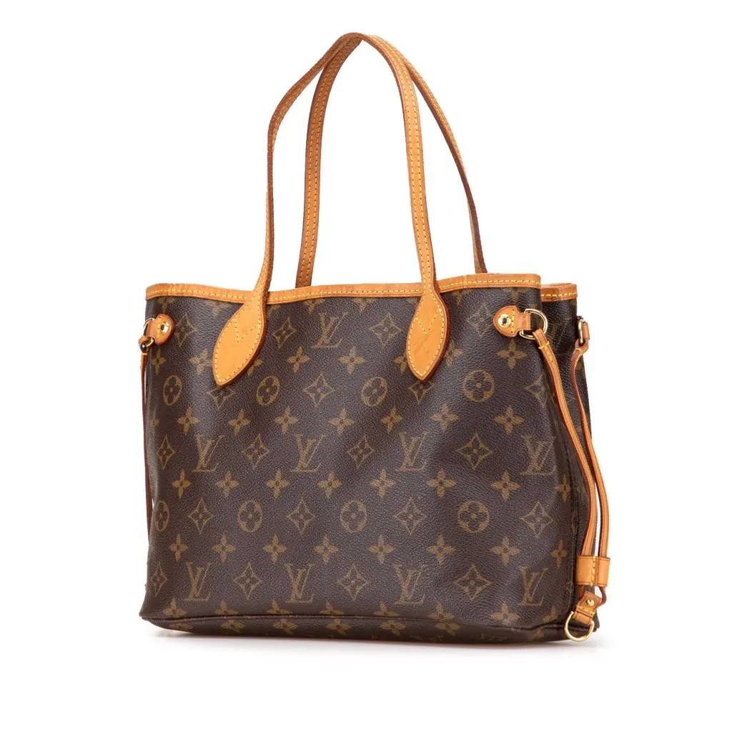 Louis Vuitton Monogram Neverfull PM Brown Canvas Good - Back View