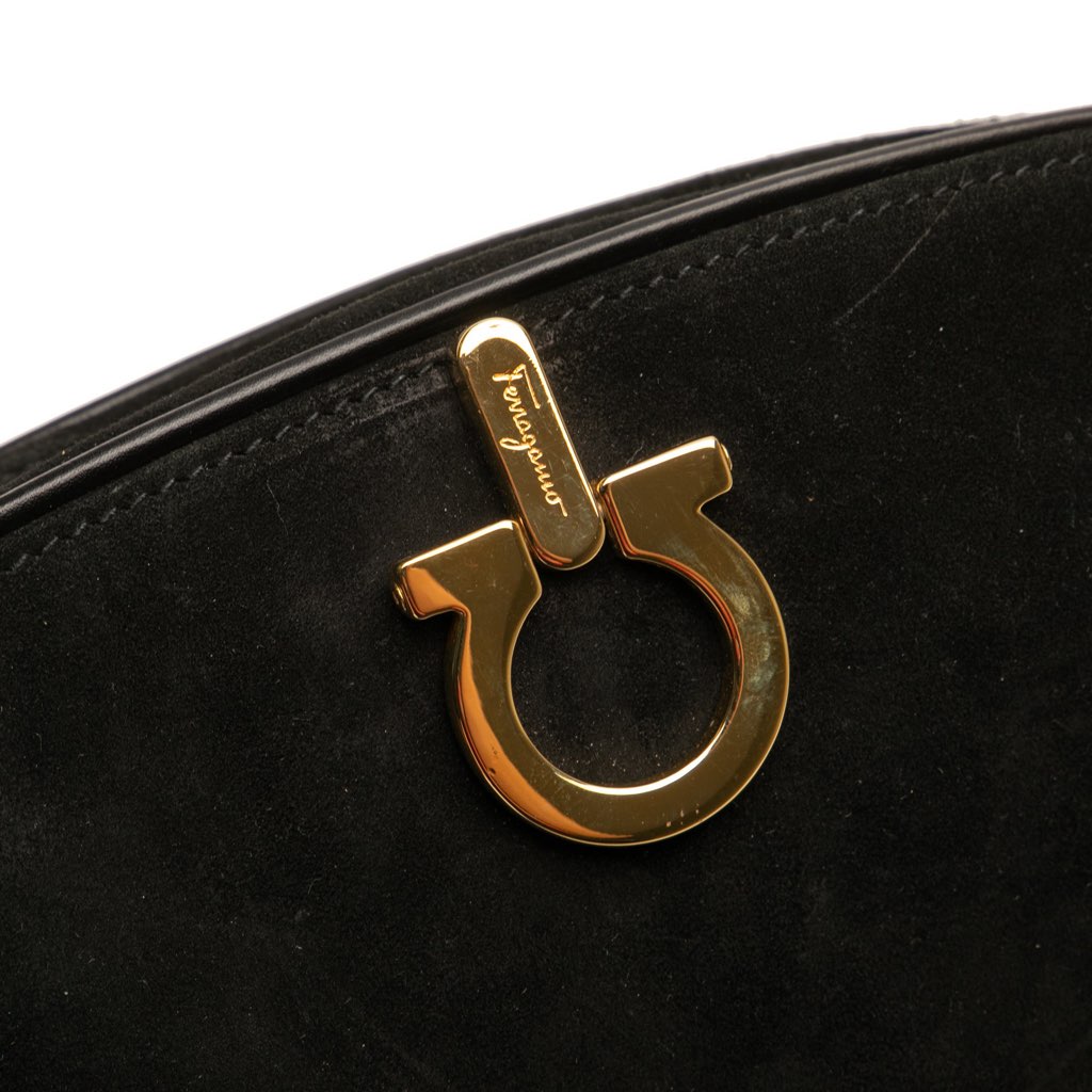 Salvatore Ferragamo Suede Gancini Crossbody - Detail 1