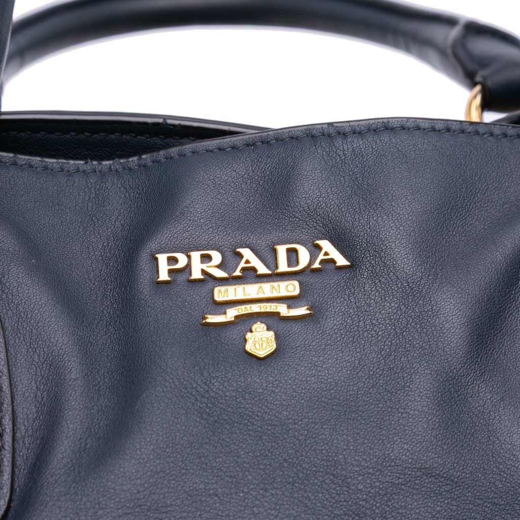 Prada Soft Calfskin Open Convertible Shopping Tote - 5