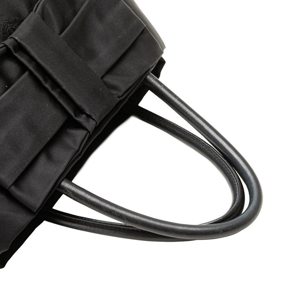 Prada Tessuto Canapa Logo Bow Satchel - Image 13