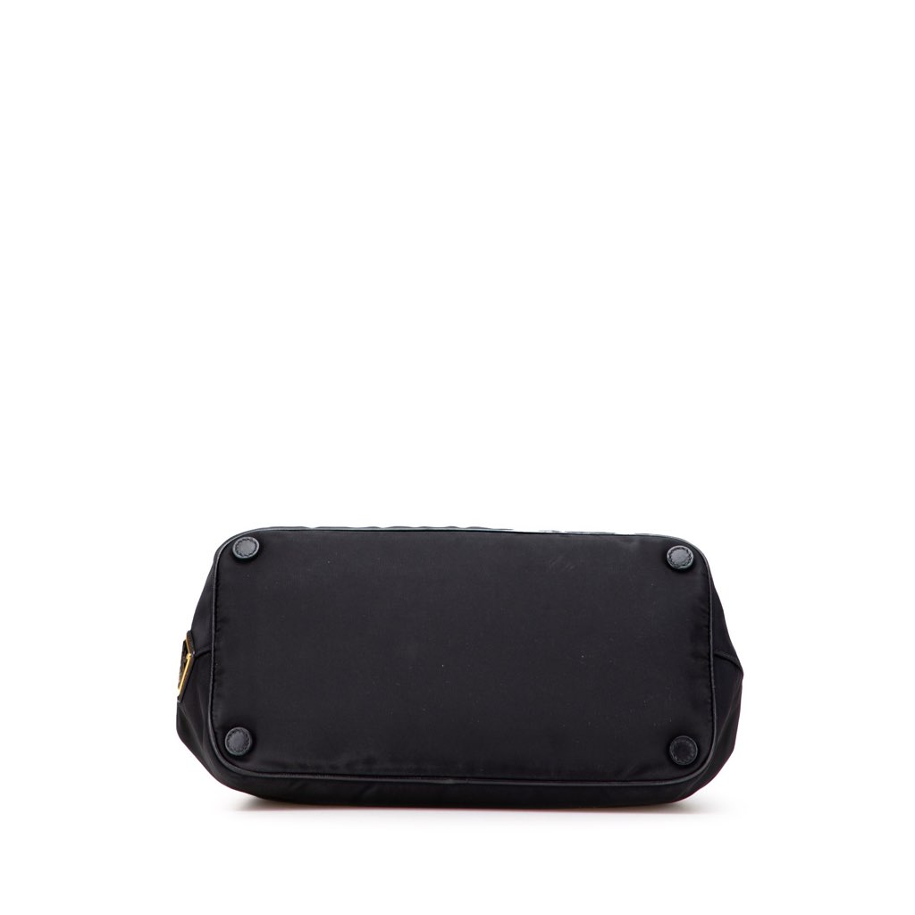 Prada Tessuto Canapa Logo Bow Satchel - Image 6