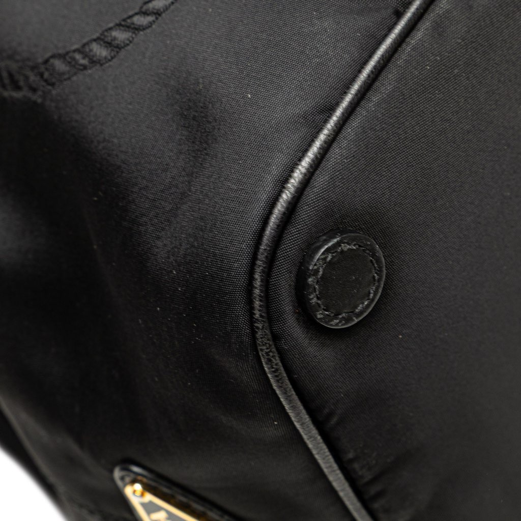 Prada Tessuto Canapa Logo Bow Satchel - Image 12